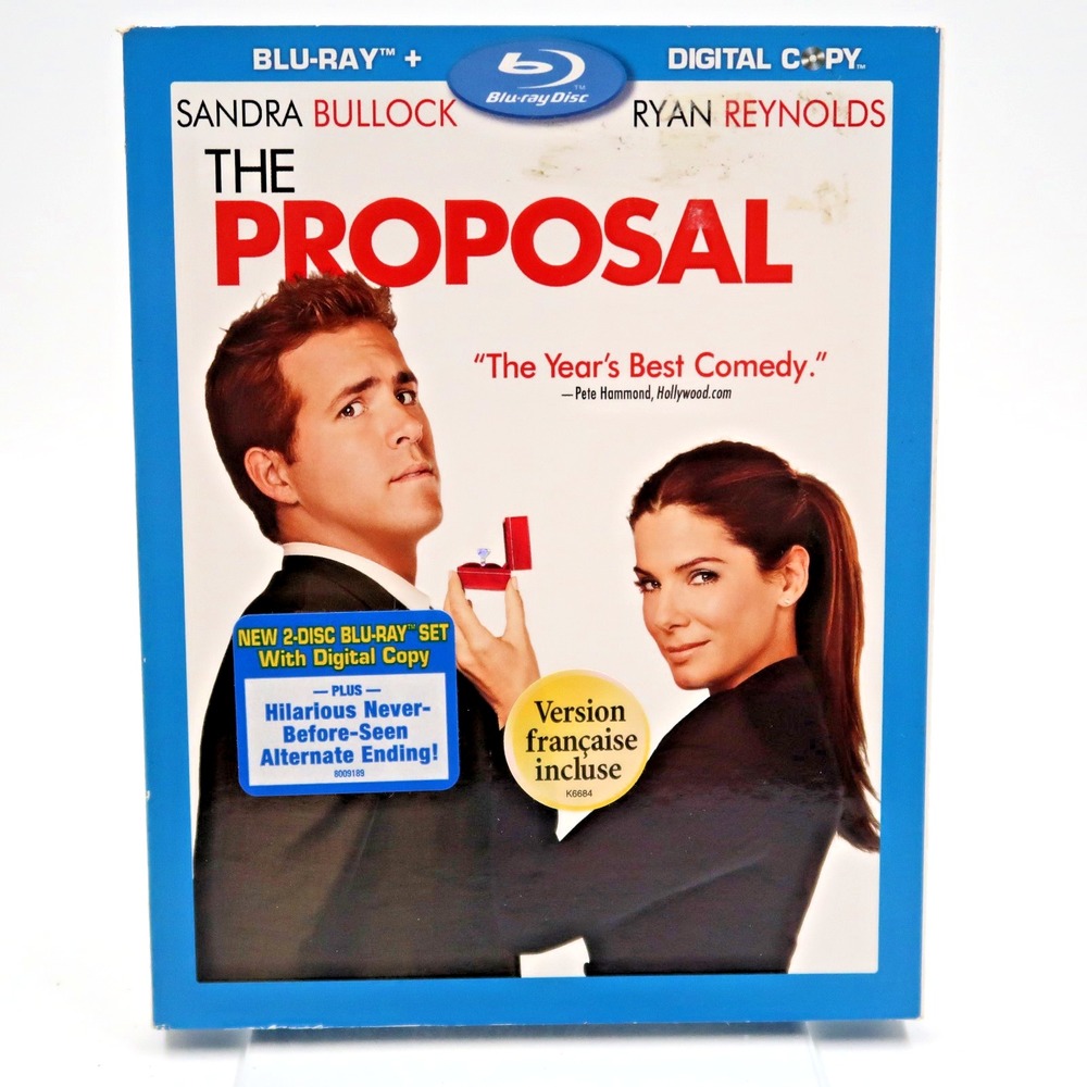 The Proposal Blu-ray 2009 Sandra Bullock Ryan Reynolds Comedy Movie Slipcover